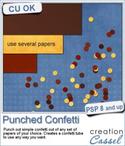 Confettis de poincon - Script PSP