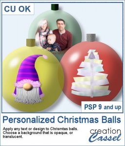 Boule de Noël personalisée - Script PSP