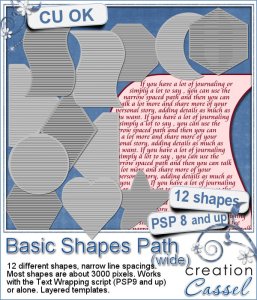 Basic Shape Text Path - Narrow