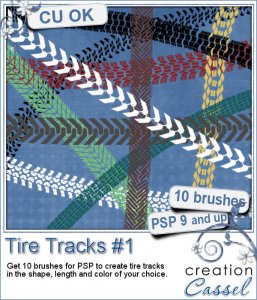 Tire Tracks #1 - PSP Brushes