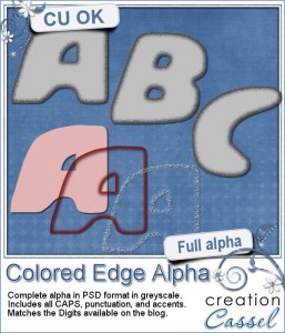 Alpha à bordure colorée