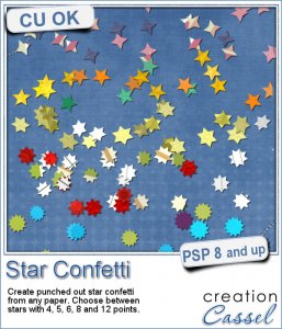 Confettis etoiles - Script PSP