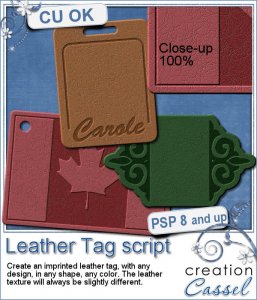 Étiquette de cuir - Script PSP