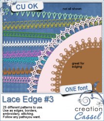 Lace Edge #3 - Font