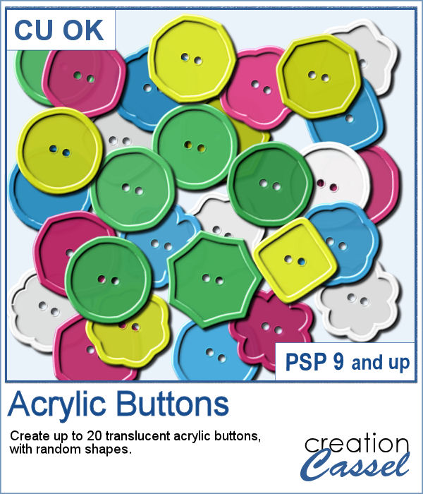 Acrylic Buttons - PSP Script - Click Image to Close