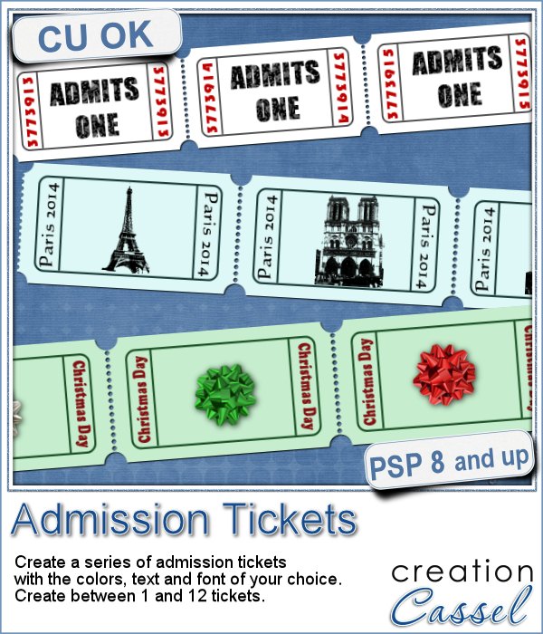 Admission Ticket - PSP Script - Click Image to Close
