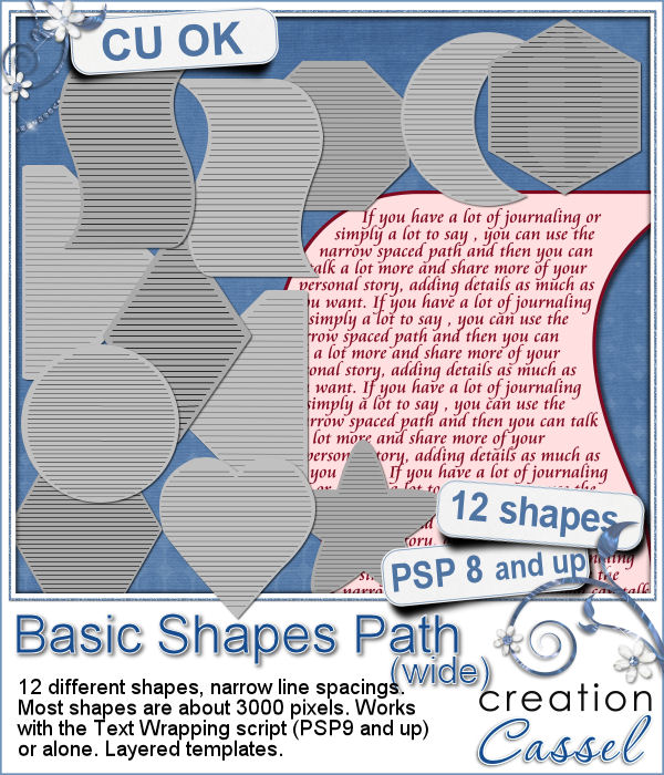 Basic Shape Text Path - Narrow - Click Image to Close