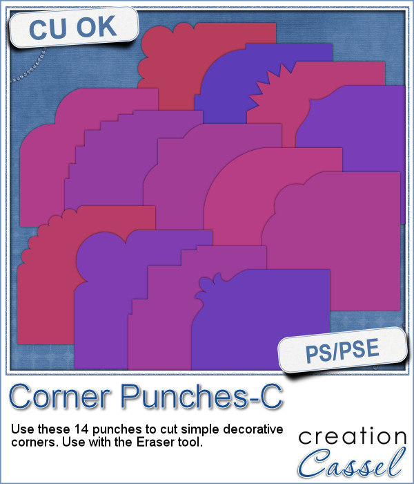 Corner Punches C - PSP Brushes - Click Image to Close
