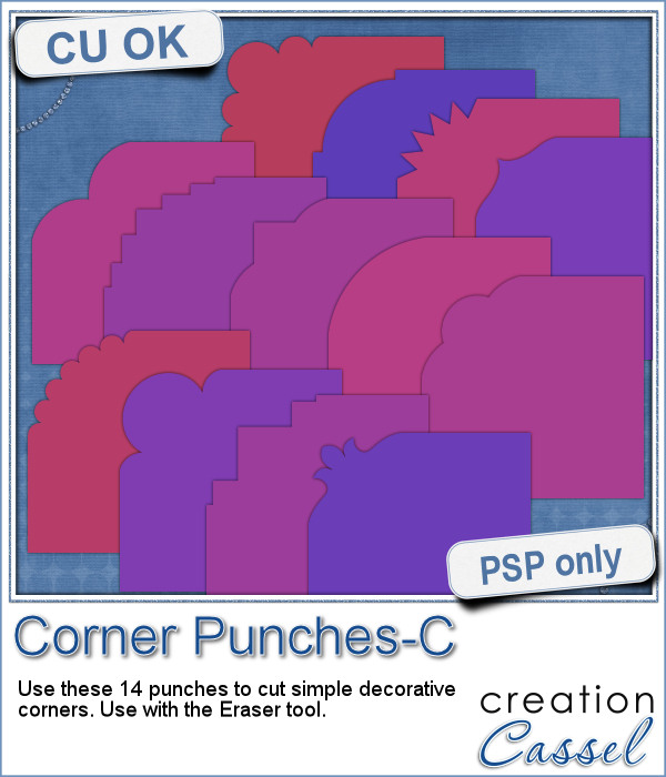 Corner Punches C - PSP Brushes - Click Image to Close