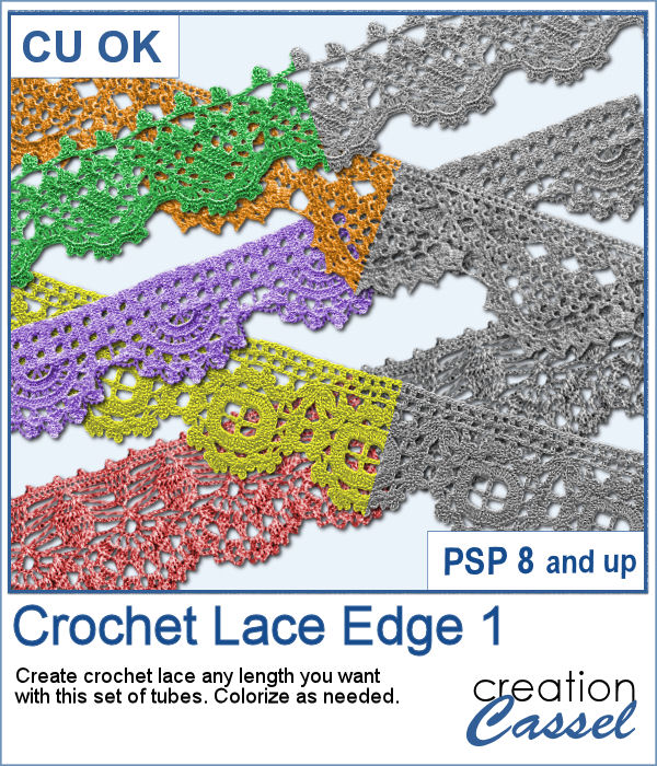 Crochet Lace Edge 1 - PSP Tubes - Click Image to Close