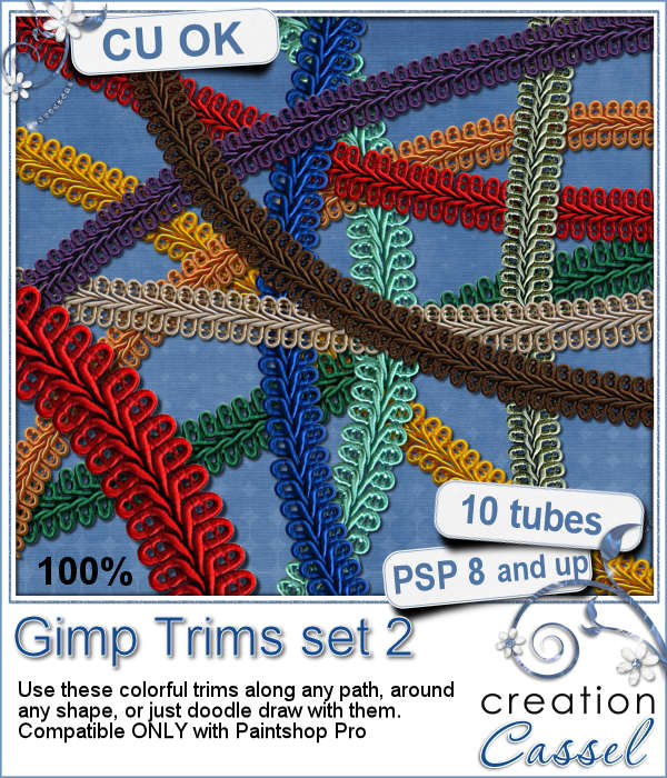 Gimp Trims 2 - PSP tubes - Click Image to Close