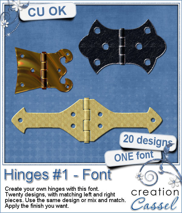 Hinges #1 - Font - Click Image to Close