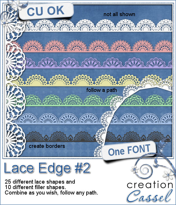 Lace Edge #2 - Font - Click Image to Close