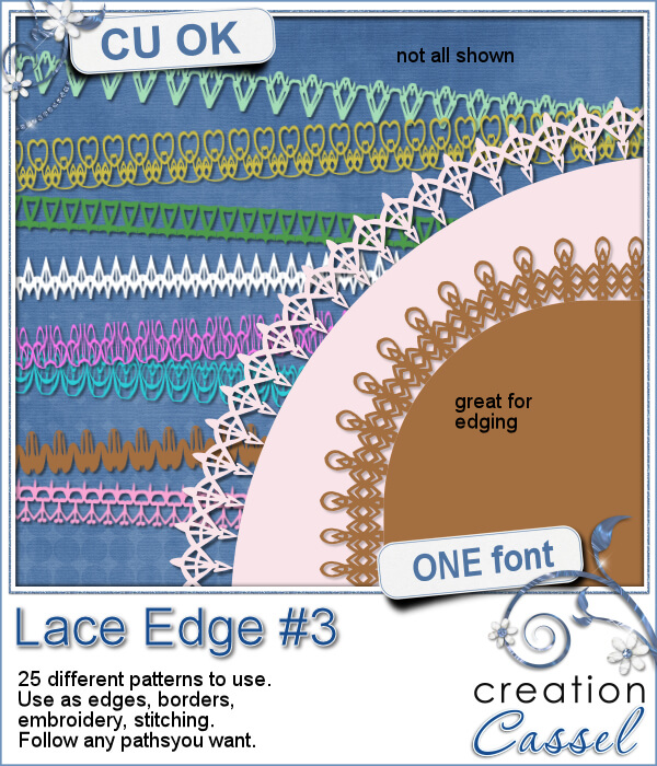 Lace Edge #3 - Font - Click Image to Close