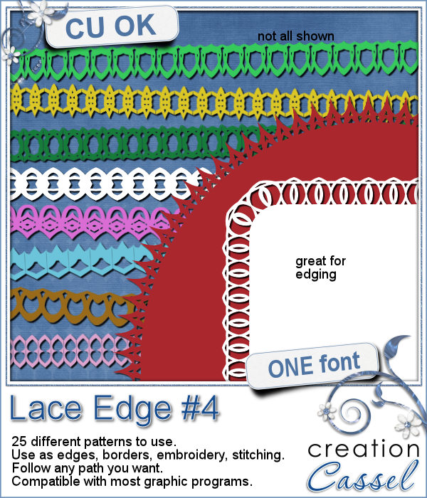 Lace Edge #4 - Font - Click Image to Close