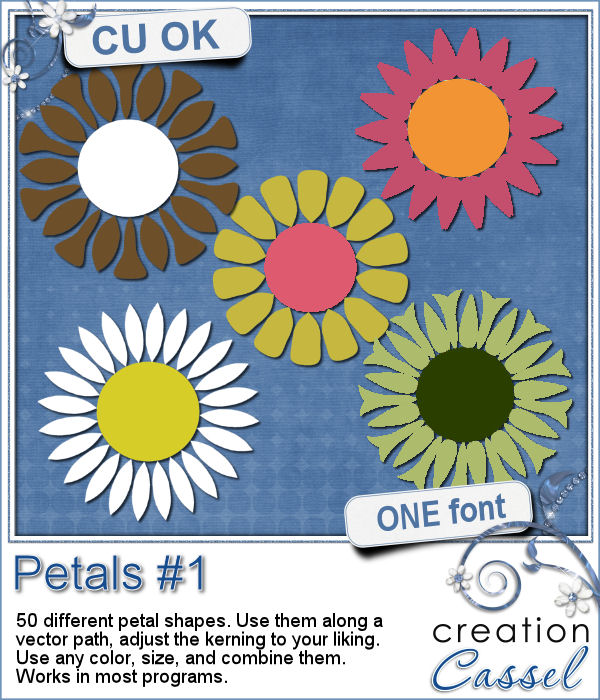 Petals #1 - Font - Click Image to Close