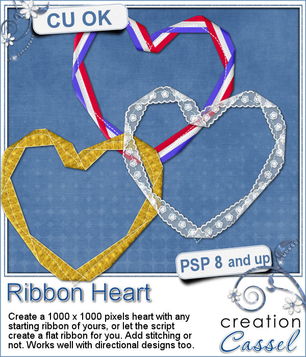 Ribbon Heart - PSP script - Click Image to Close