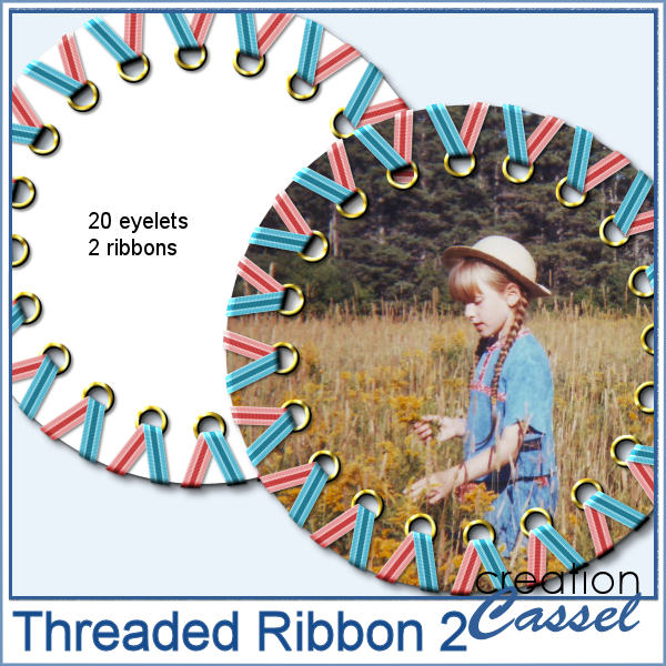 Threaded Ribbon 2 - PSP Script - Click Image to Close
