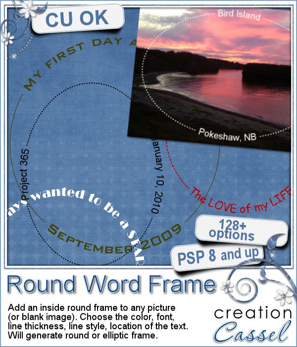 Word Frame - Round - PSP script - Click Image to Close