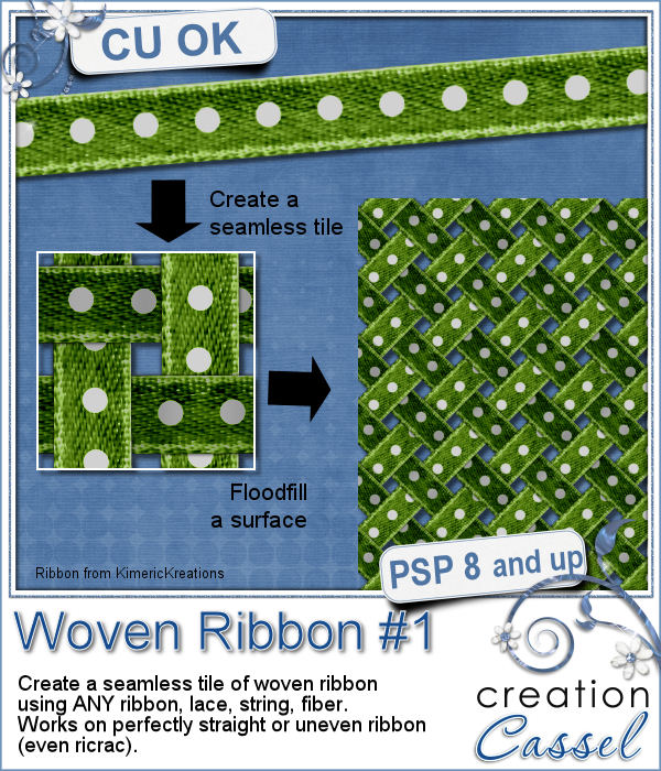Woven Ribbon 1 - PSP Script - Click Image to Close