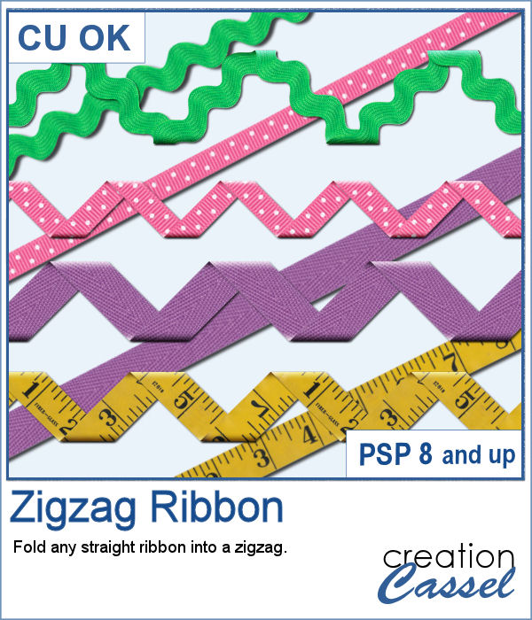 Zigzag Ribbon - PSP Script - Click Image to Close