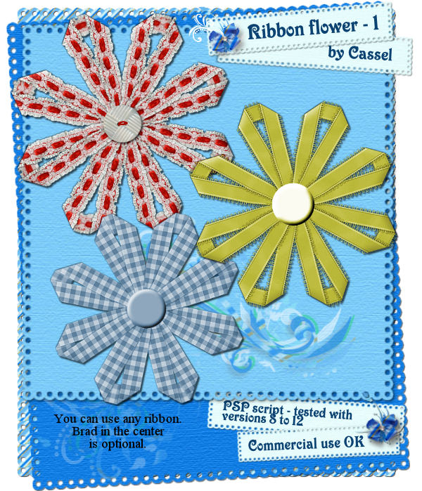 Ribbon flower #1 - PSP script