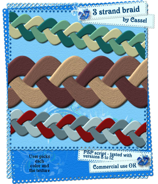 Three strand braid - PSP script
