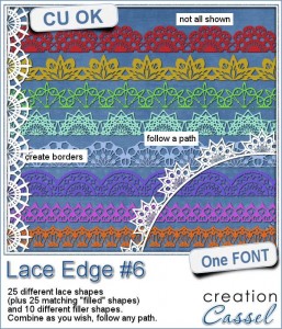 Lace Edge font