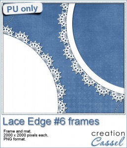 Lace Edge frame and mat