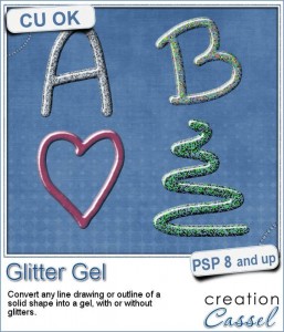 Glitter Gel script for Paintshop Pro