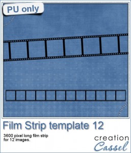 Film Strip template in PNG format