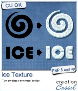 Ice Texture script for Paintshop Pro