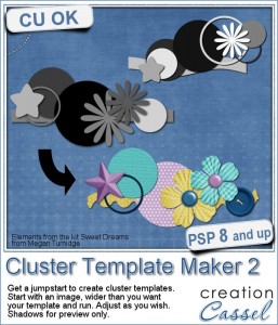 Cluster Template Maker script for Paintshop Pro