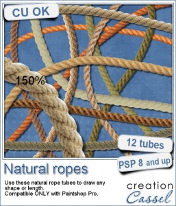 Natural rope tube for Paintshop Pro