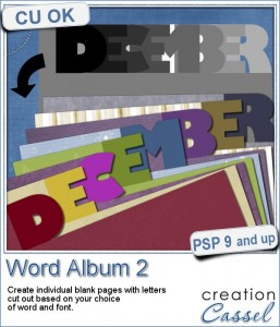 Word album script for Paintshop Pro