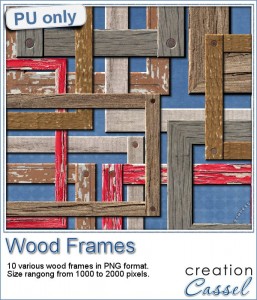 Wood frames in png format