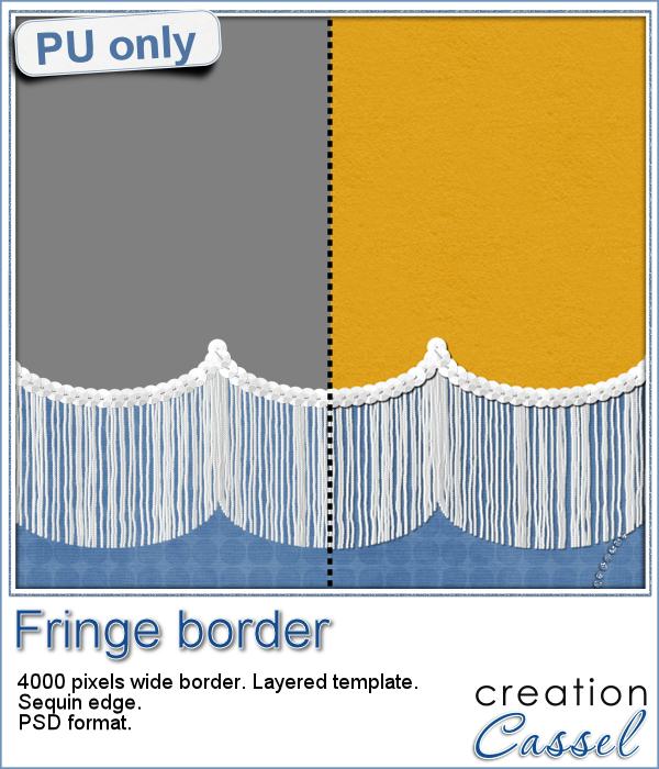 Fringe Border in PSD format