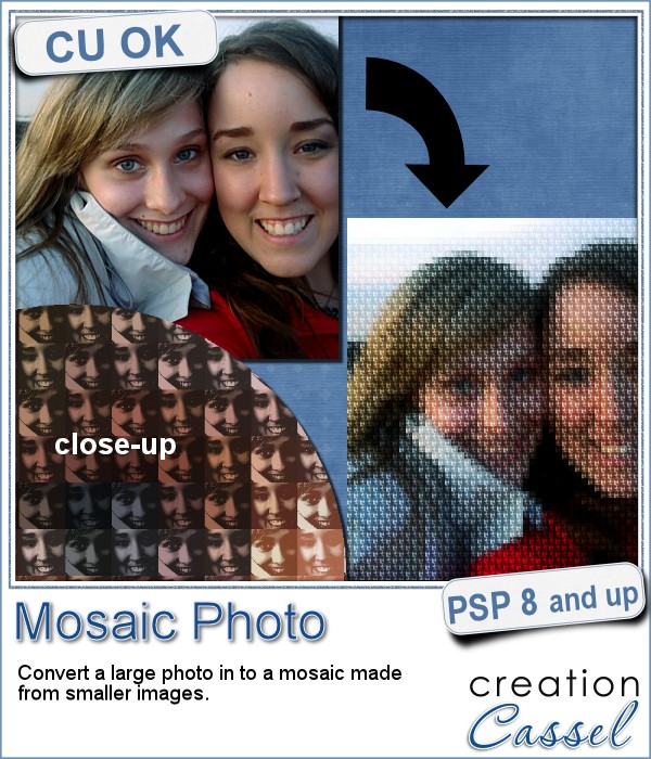 Mosaic Photo script for Paintshop Pro