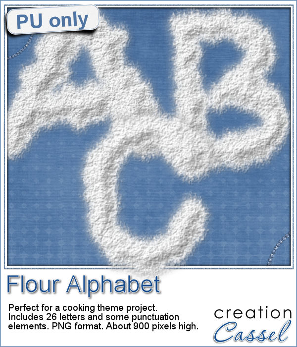 Flour alphabet freebie