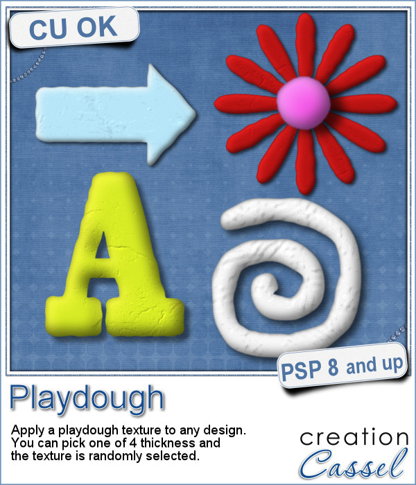 Playdough texture script for Paintshop Pro