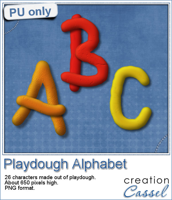 Playdough alphabet