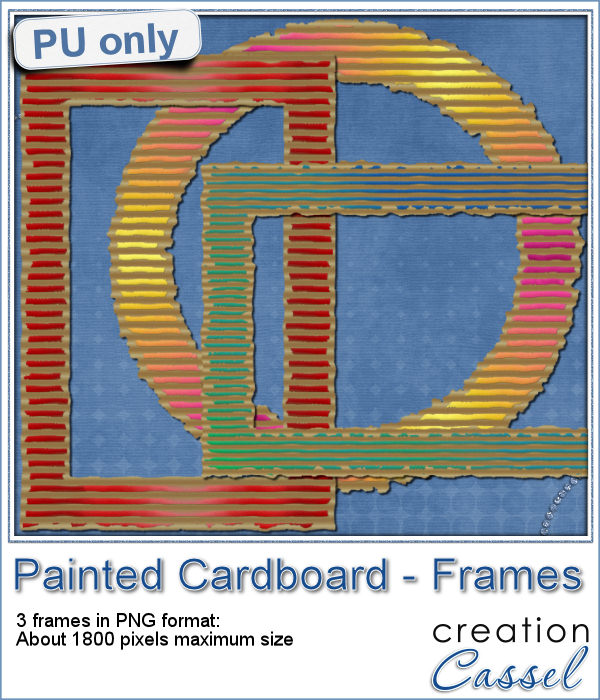 Painted Cardboard frames