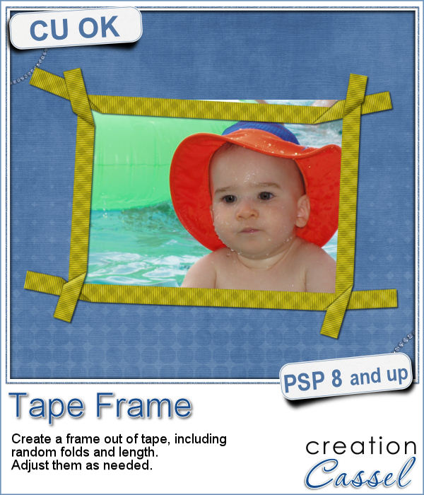 Tape frame script for Paintshop Pro