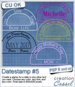 Datestamp script for Paintshop Pro