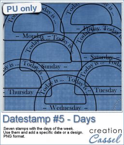 Datestamp for days of the week