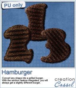 Hamburger digits in PNG format for digital scrapbooking