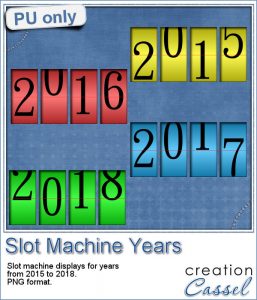 Slot machine Years in PNG format