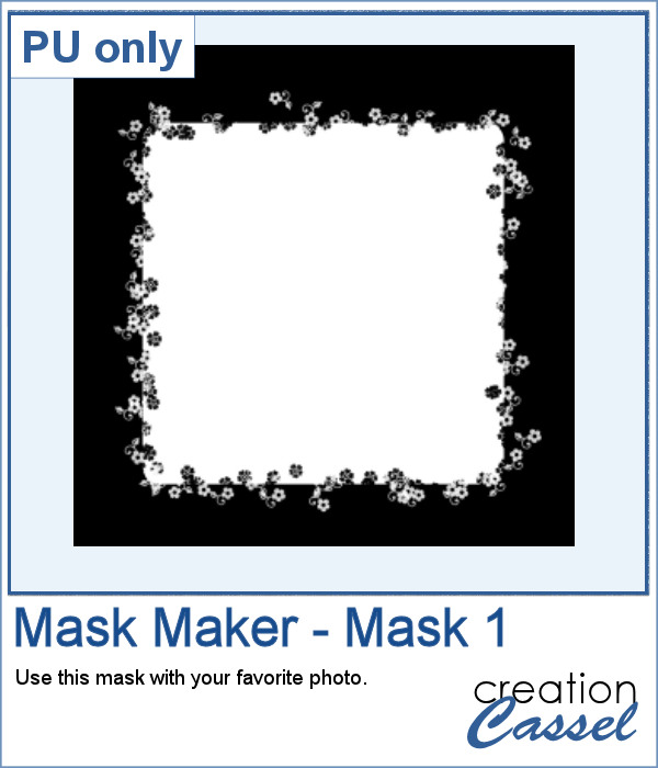 Flowery mask for Paintshop Pro