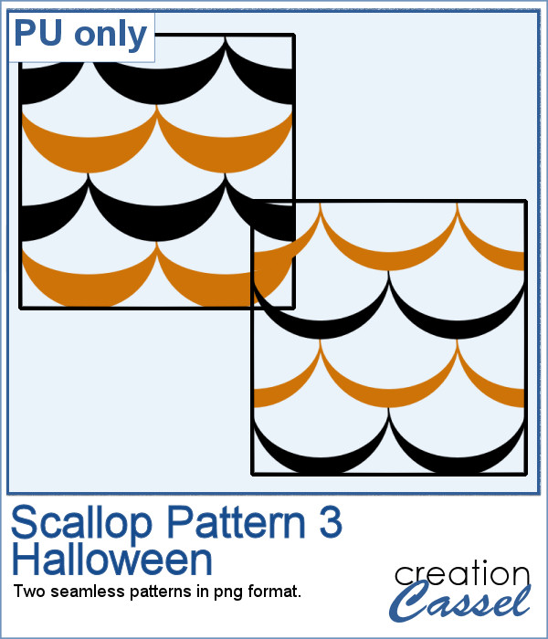 Scallop pattern for Halloween