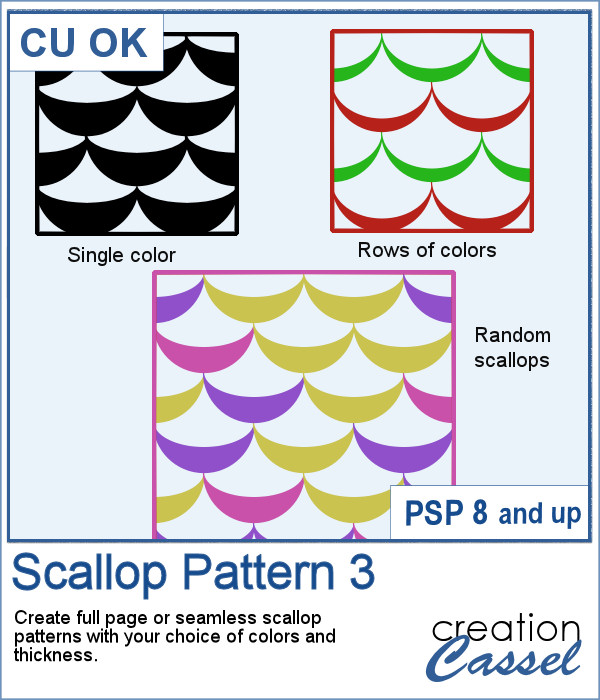 Scallop Pattern script for Paintshop Pro